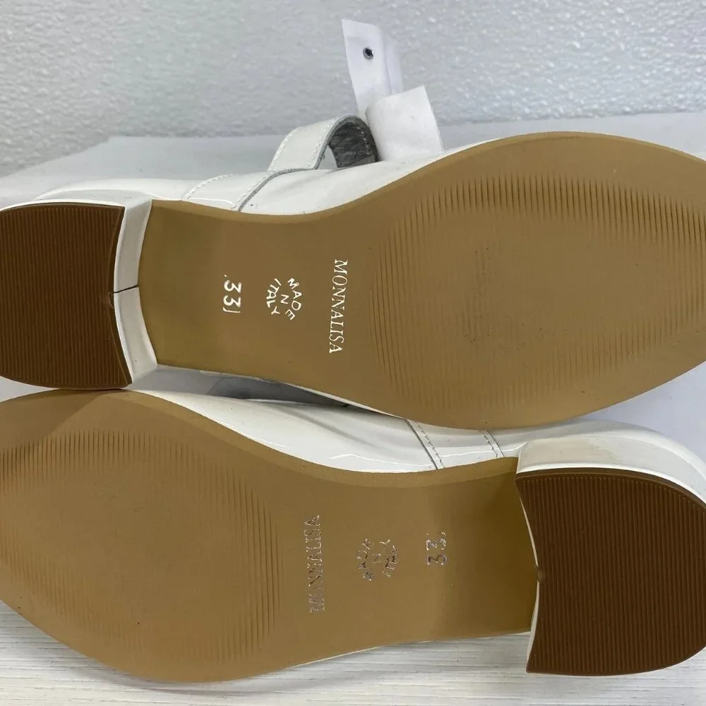 NEW MONNALISA Ballet 35mm Heel Dress Shoes Big Kids